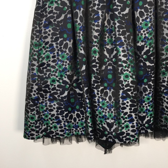BCBGMaxAzria Gray Blue & Green Splatter Dress - Picture 5 of 7